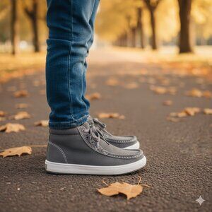 Stride Rite Boy's Size 12  Kids Brennon Gray Sneaker Boot Fall